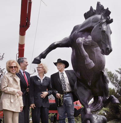 the broncho monument