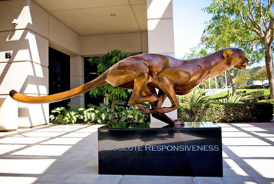 Running Cheetah Sculpture