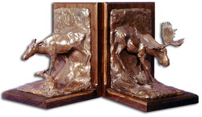 moose bookends