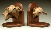 cow head bookends